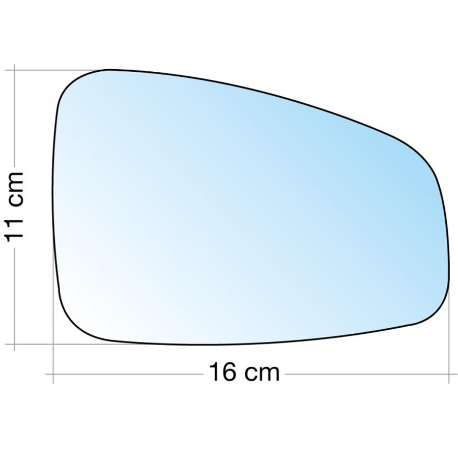 SPECCHIO DX CROM. CURVO RENAULT MEGANE 09˃