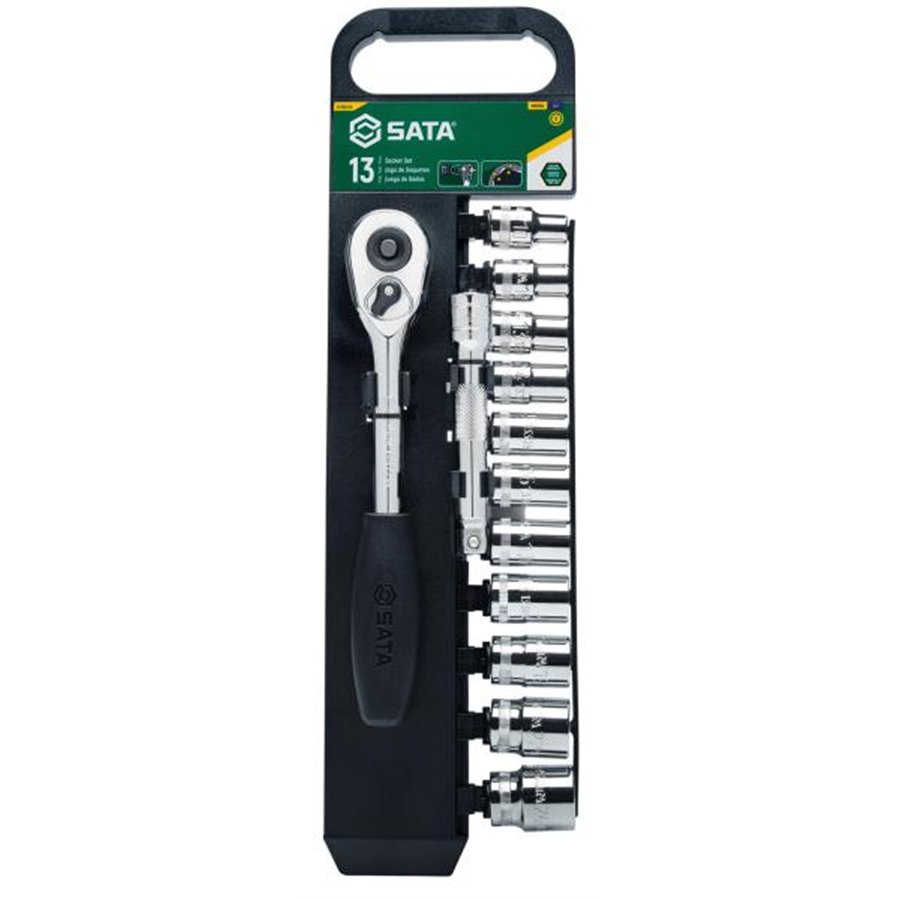 Set bussole metriche esagonali 1/2" 13 pz