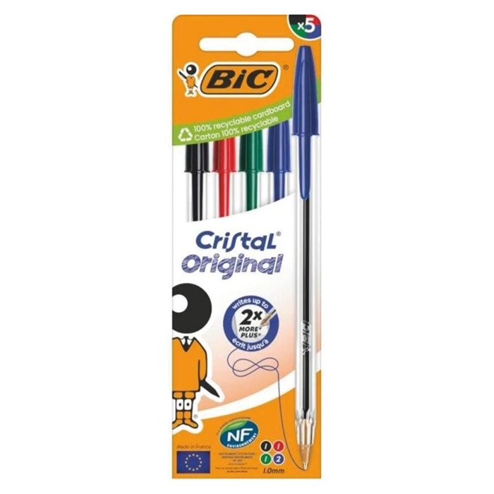 CF 5 CRISTAL( NERO,BLU X2,ROSSO,VERDE)