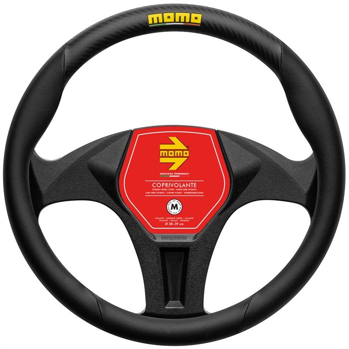 MOMO COPRIVOLANTE ITALIA NERO-CARBON M