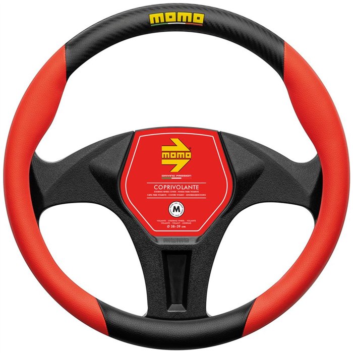 MOMO COPRIVOLANTE ITALIA ROSSO-CARBON M
