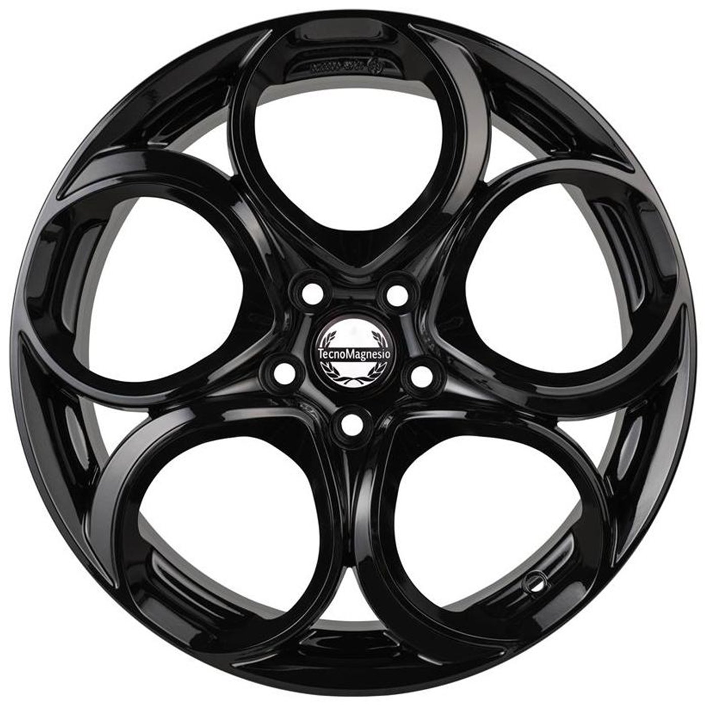 CER. L. CA9H4 JUNIOR 8X19 5X110 65,1 ET 34 GLOSSY BLACK (Omol. ECE) (Lente 60 mm)