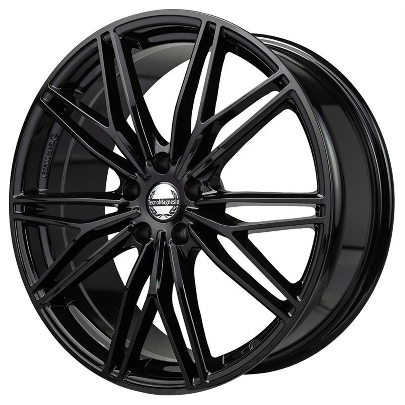 CER. L. CA9H7 MOTORSPORT 8X20 5X112 66,5 ET 35 GLOSSY BLACK (Omol. ECE) (Lente 60 mm)