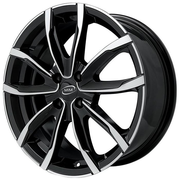CER. L. CA1V9 EVO001 6,0X15 4X108 ET 25 65,1 BLACK POLISHED (NADT081) (Lente 60mm - C60)
