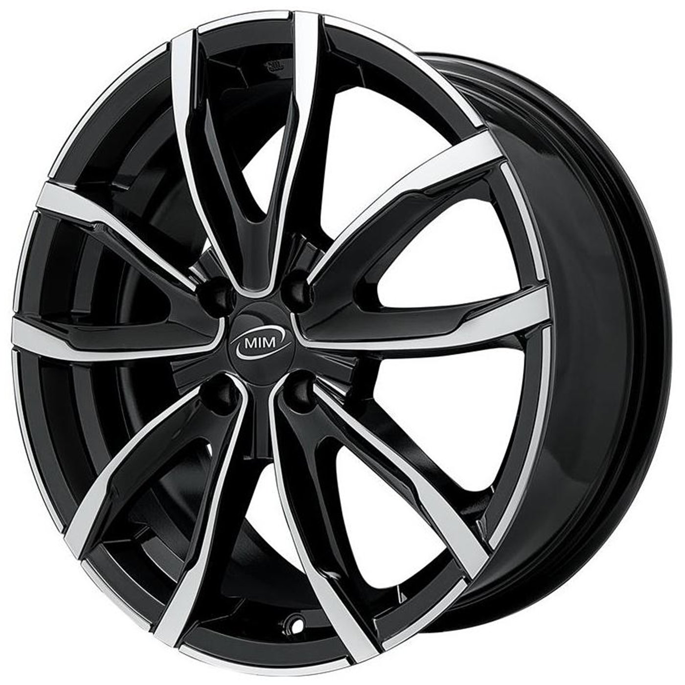 CER. L. CA1V9 EVO001 6,5X16 4X100 ET 40 60,1 BLACK POLISHED (NADT079) (Lente 60mm - C60)