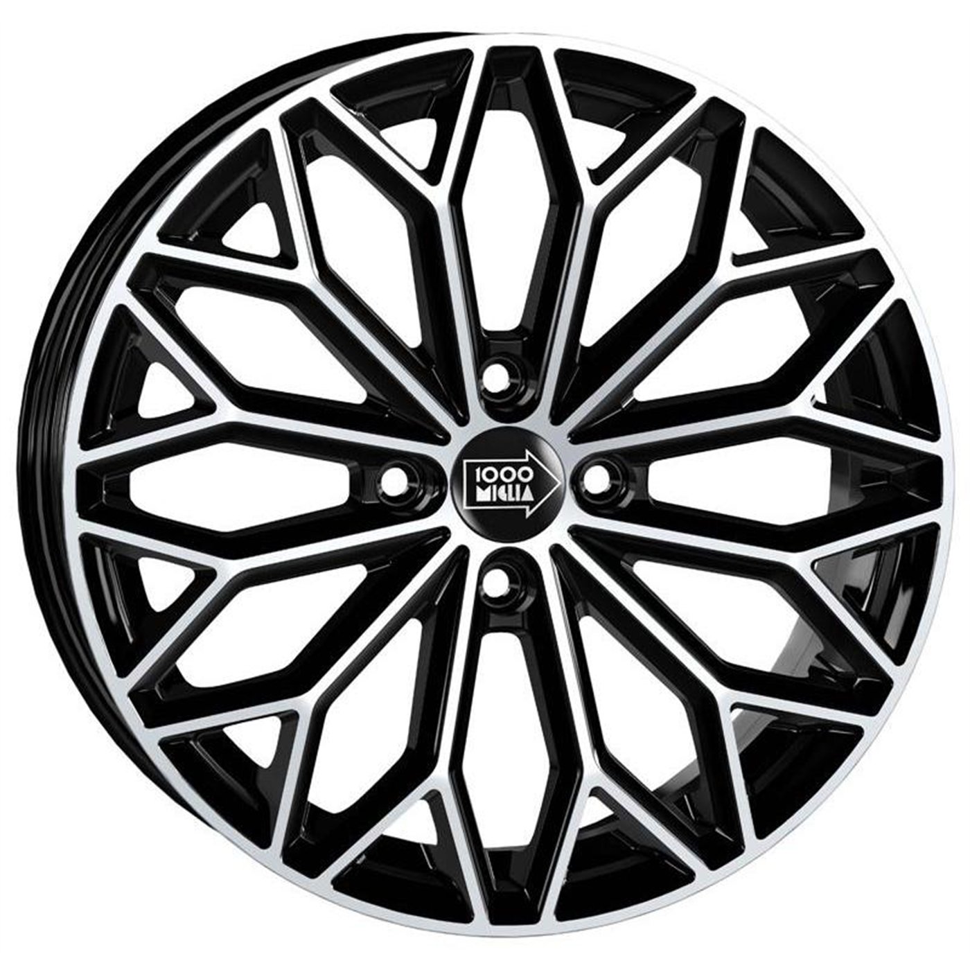 CER. L. CA1N8 MM1034 7X17 4X100 ET 38 73,1 BLACK POLISHED (Omol. NADT111) (lente 60mm - C60)
