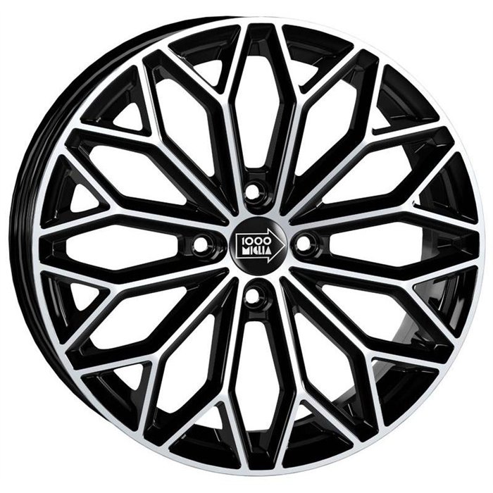 CER. L. CA1N8 MM1034 7X17 4X100 ET 38 73,1 BLACK POLISHED (Omol. NADT111) (lente 60mm - C60)