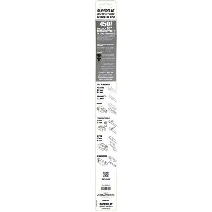 Spazzola tergicristallo Superflat 450 mm
