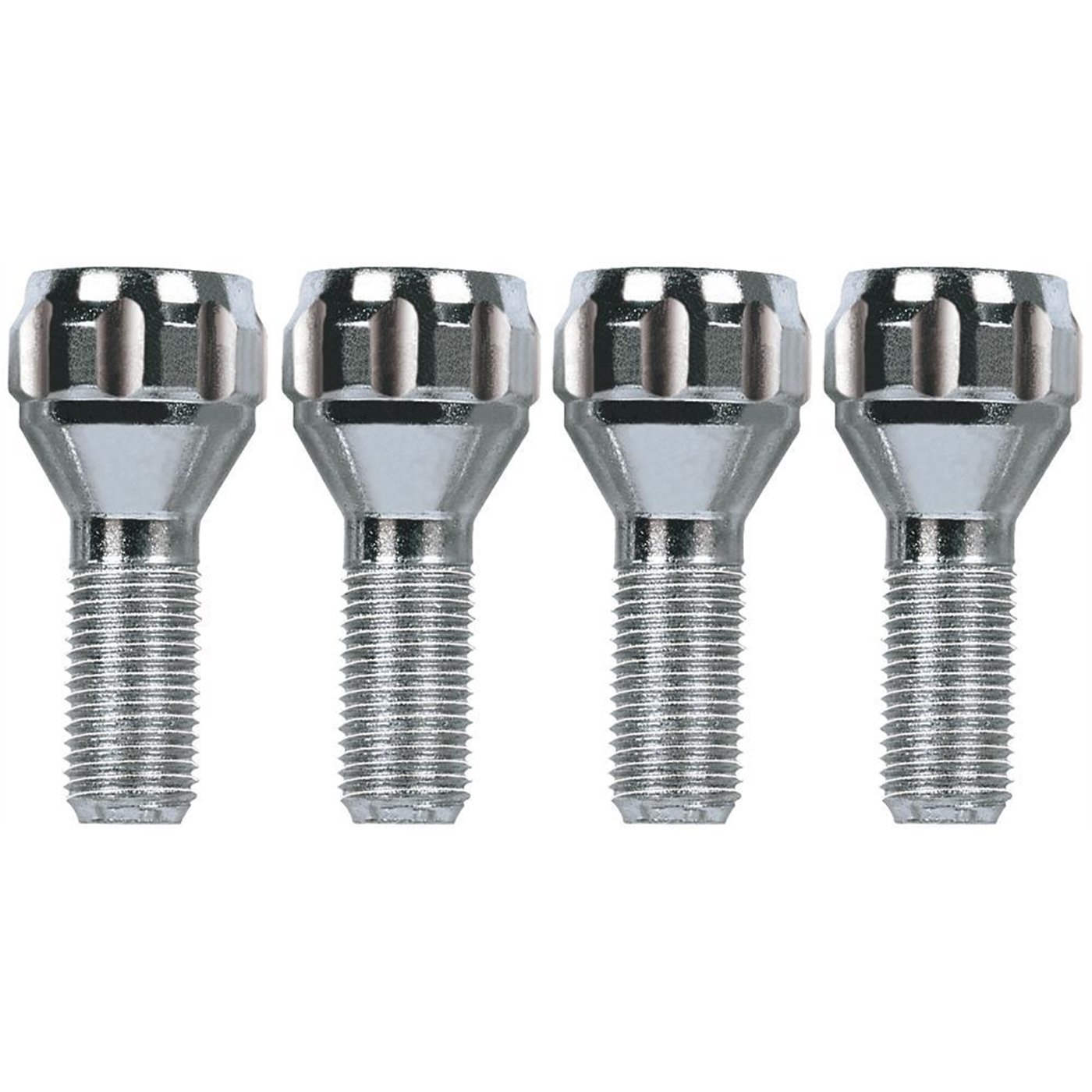 Serie 4 bulloni antifurto per ruote mod. F7