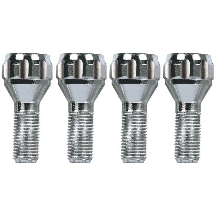 Serie 4 bulloni antifurto per ruote mod. F7
