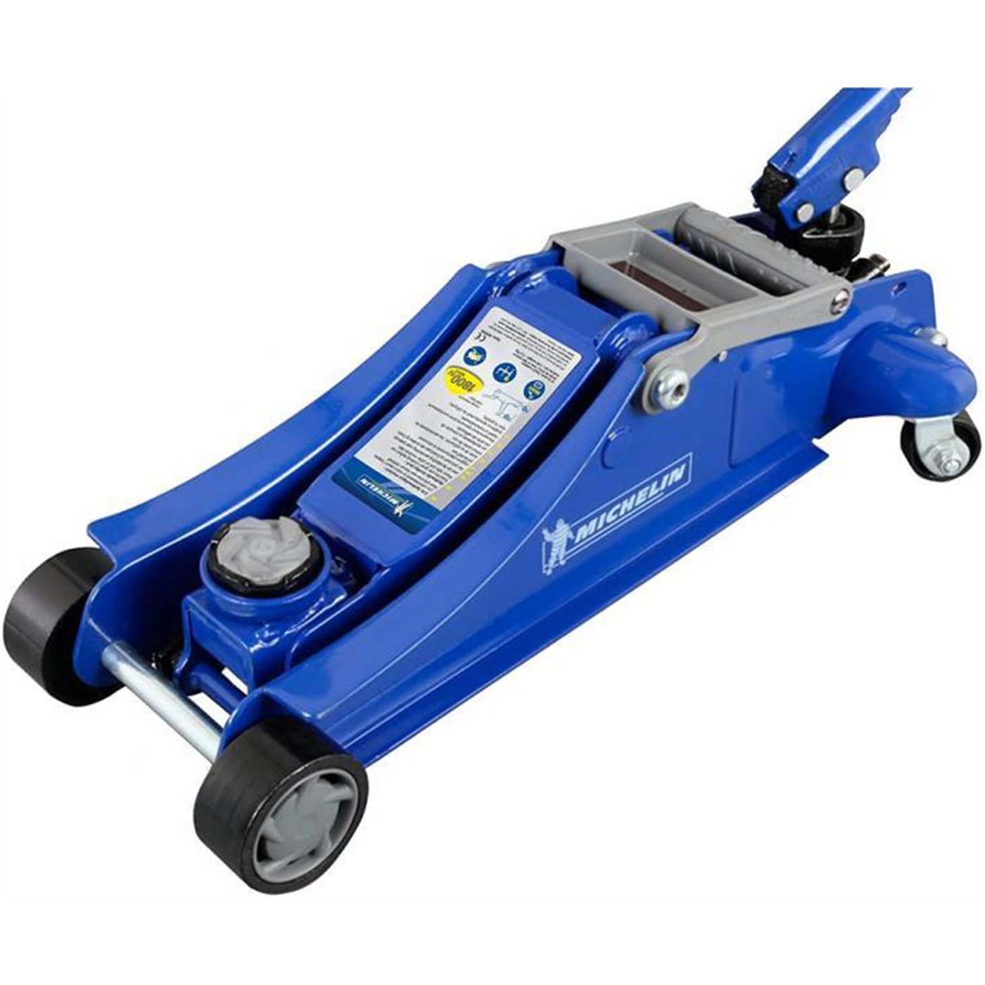Cric idraulico a carrello 1,8T blu