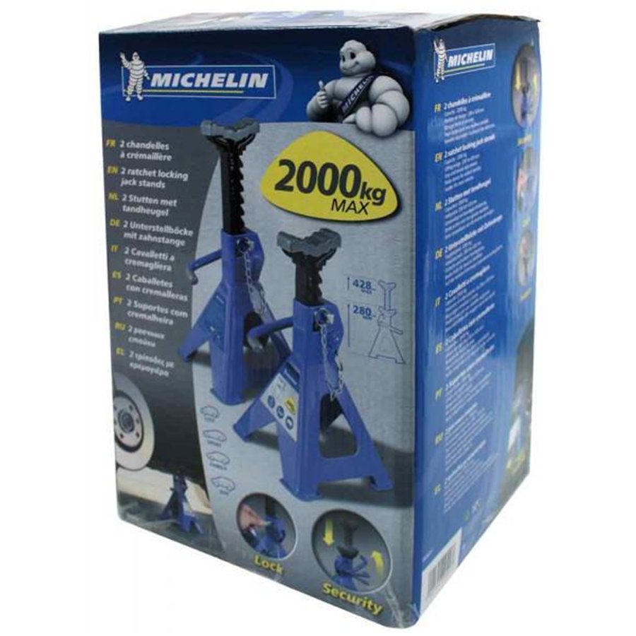 Coppia cavalletti a cricchetto 2T blu
