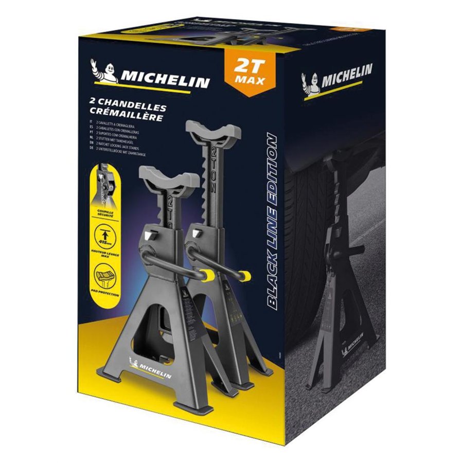 Coppia cavalletti a cricchetto 2T neri