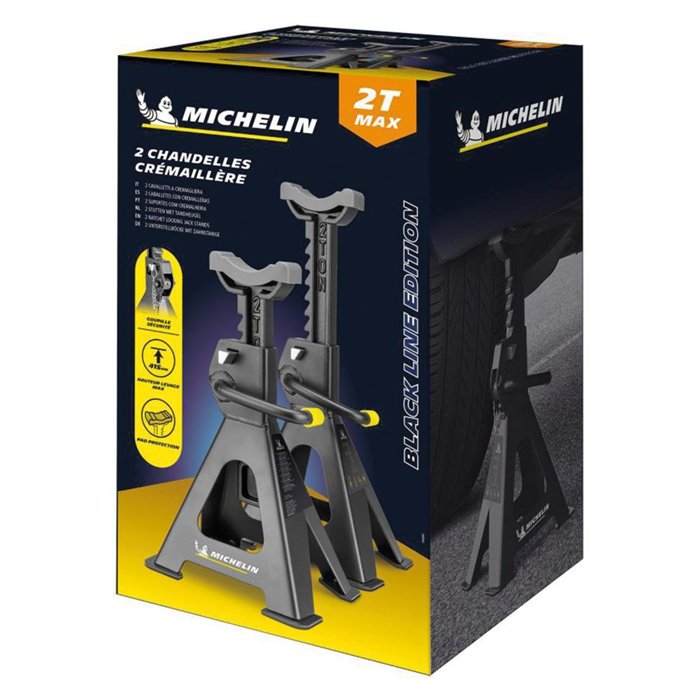 Coppia cavalletti a cricchetto 2T neri