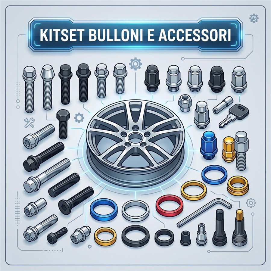 MILLE MIGLIA ACC. KITSET 1000M BULLONI M12X1 5 L24 CH17 C60