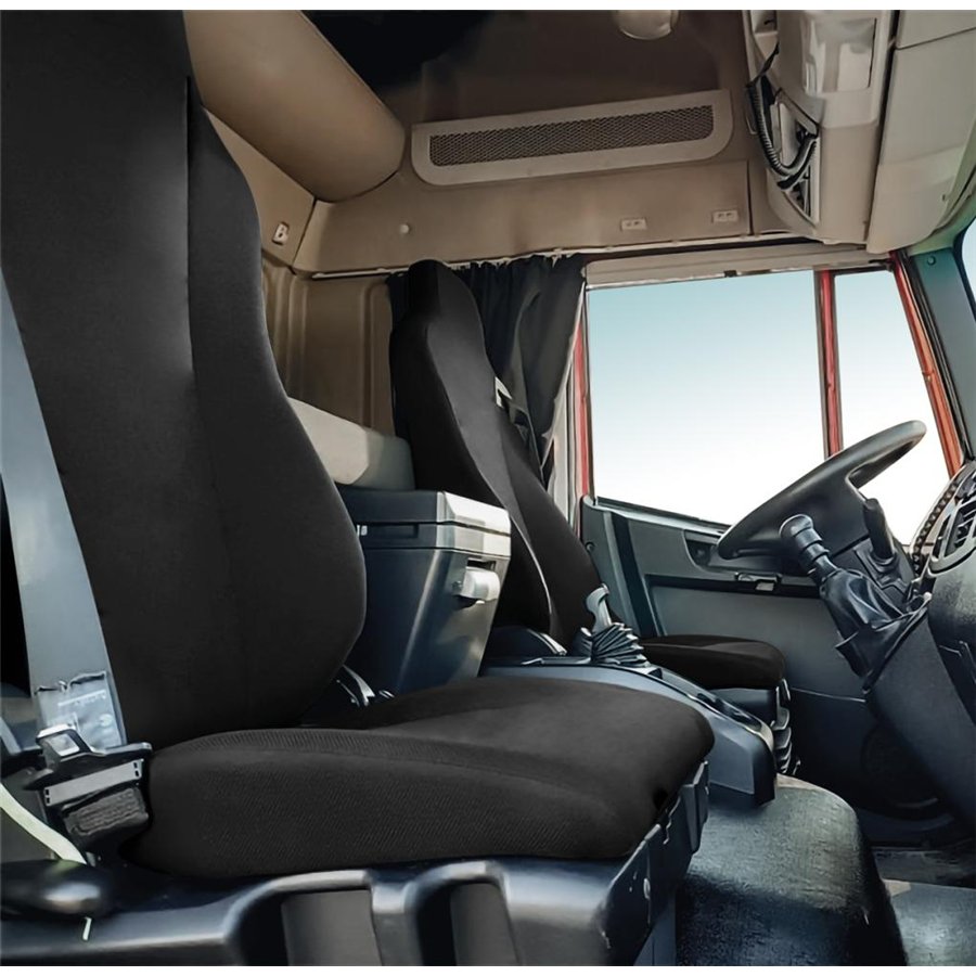 Coprisedili per camion tg. SP70 IVECO Eurocargo 2 posti tess. poliestere nero
