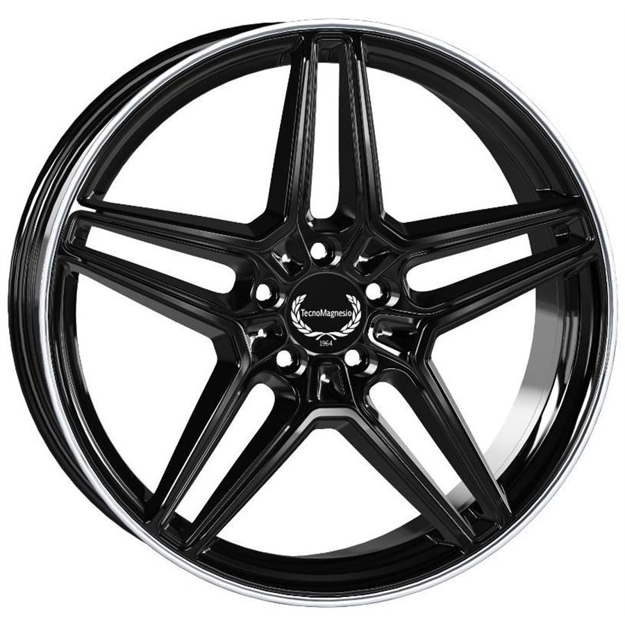 Cerchio in lega mod. TMG11 Black Mirror Lip 8x19 / 5 fori / PCD 112 / ET 45 / foro centrale 66,6