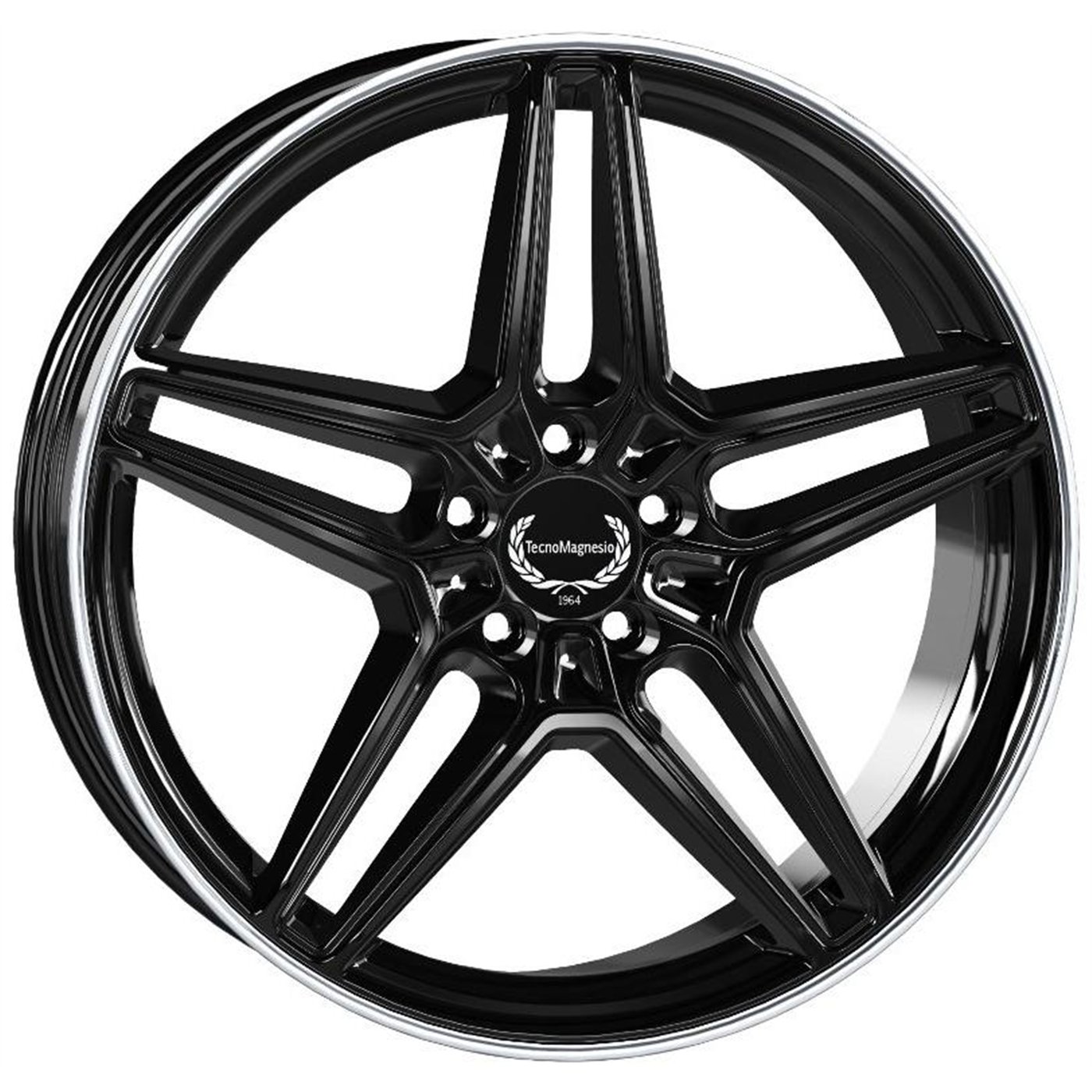 Cerchio in lega mod. TMG11 Black Mirror Lip 8,5x20 / 5 fori / PCD 112 / ET 45 / foro centrale 66,6