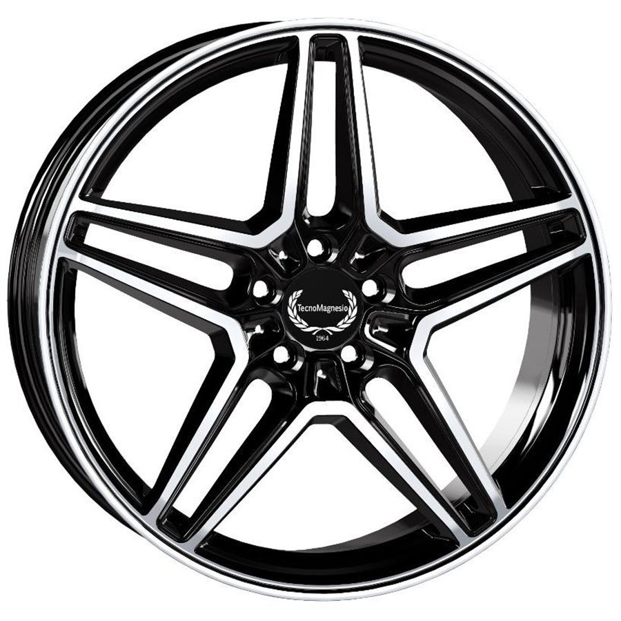 Cerchio in lega mod. TMG11 Black Mirror 9,5x20 / 5 fori / PCD 112 / ET 35 / foro centrale 66,6