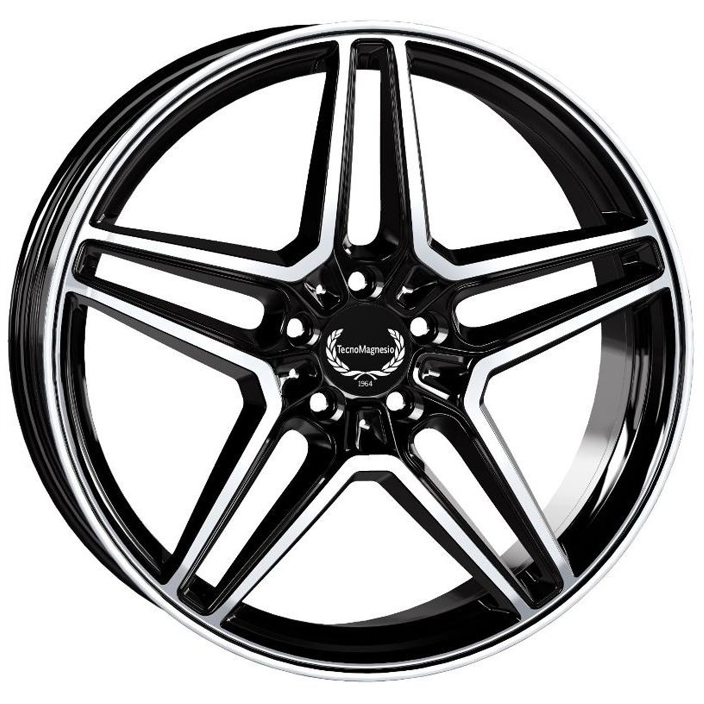 Cerchio in lega mod. TMG11 Black Mirror 9,5x20 / 5 fori / PCD 112 / ET 48 / foro centrale 66,6