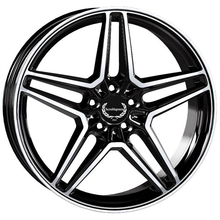 Cerchio in lega mod. TMG11 Black Mirror 9,5x20 / 5 fori / PCD 112 / ET 48 / foro centrale 66,6