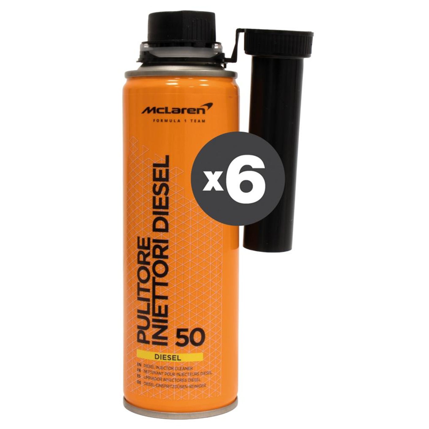 Conf. 6 pz Diesel Injector Cleaner Pulitore iniettori diesel 300 mL