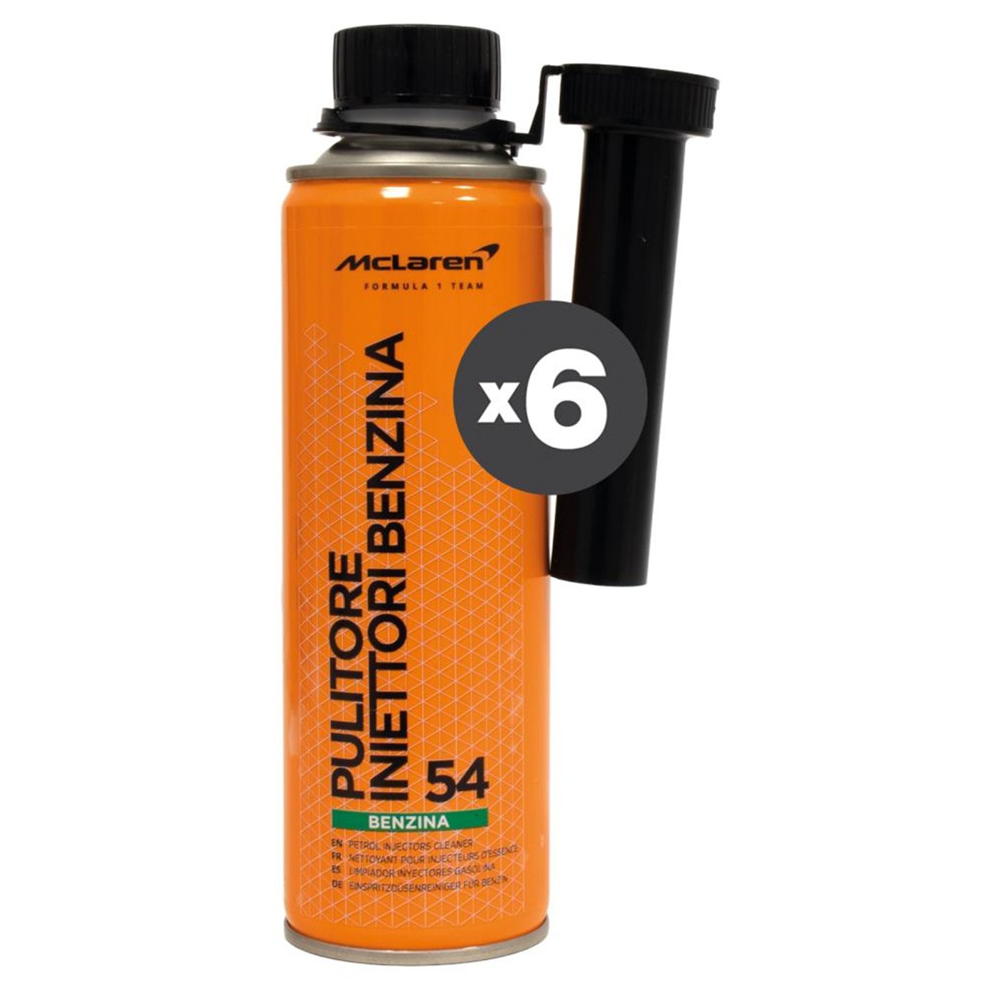 Conf. 6 pz Petrol Injector Cleaner Pulitore iniettori benzina 300 mL