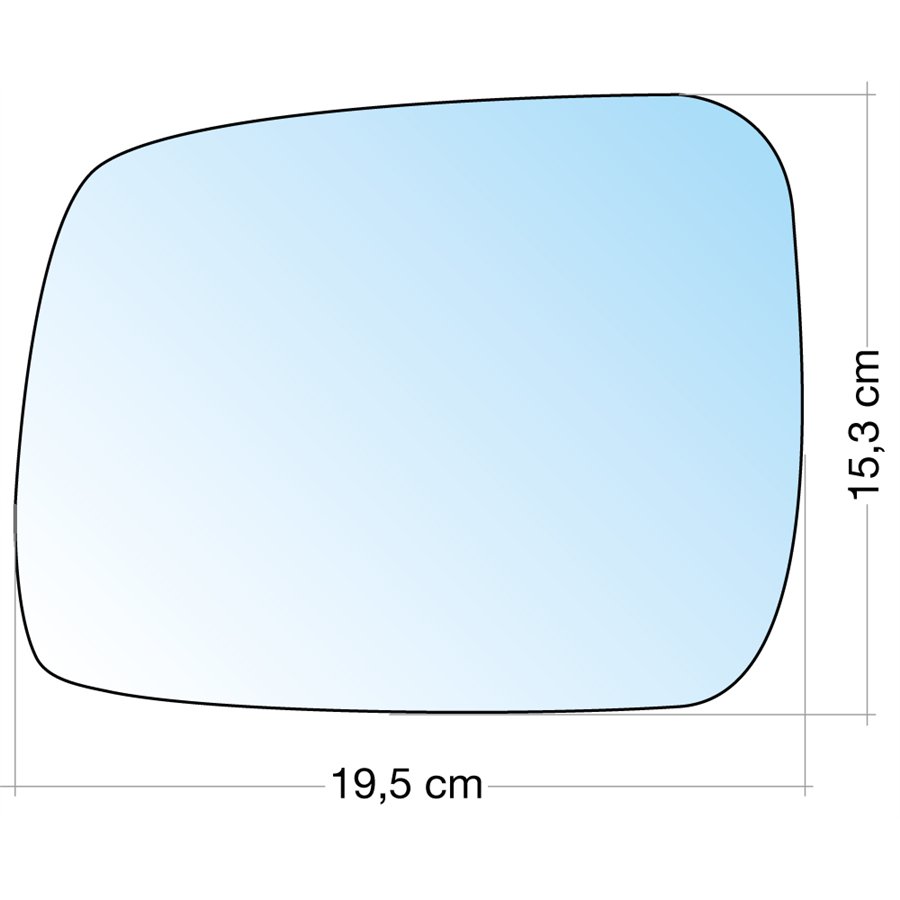 SPECCHIO C/PIASTRA SX CROM CURVO TERM VW T4