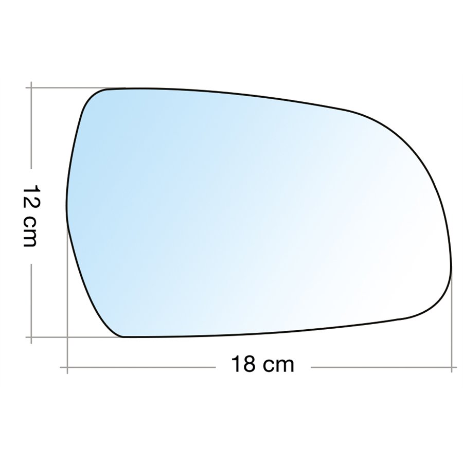 SPECCHIO C/PIASTRA DX CROM ASF TERM AUDI A3/A5 5P 08˃