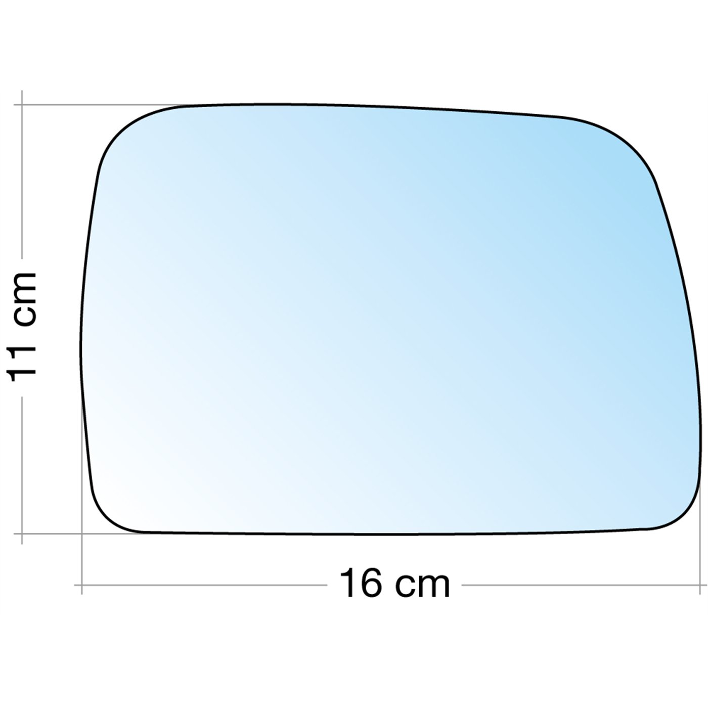 SPECCHIO C/PIASTRA DX CROM. CURVO TERM. BMW X3 05˃09