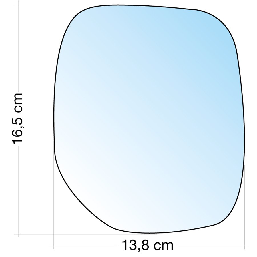 SPECCHIO C/PIASTRA DX CROM. ASF. CITROEN BERLINGO ˃08-PEUGEOT RANCH