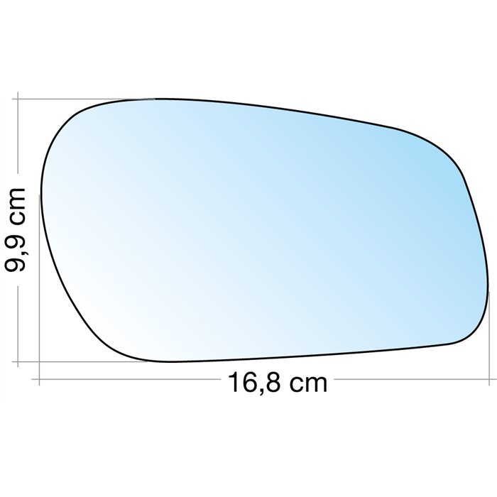SPECCHIO C/PIASTRA DX CROM. ASF. CITROEN XSARA 97˃02
