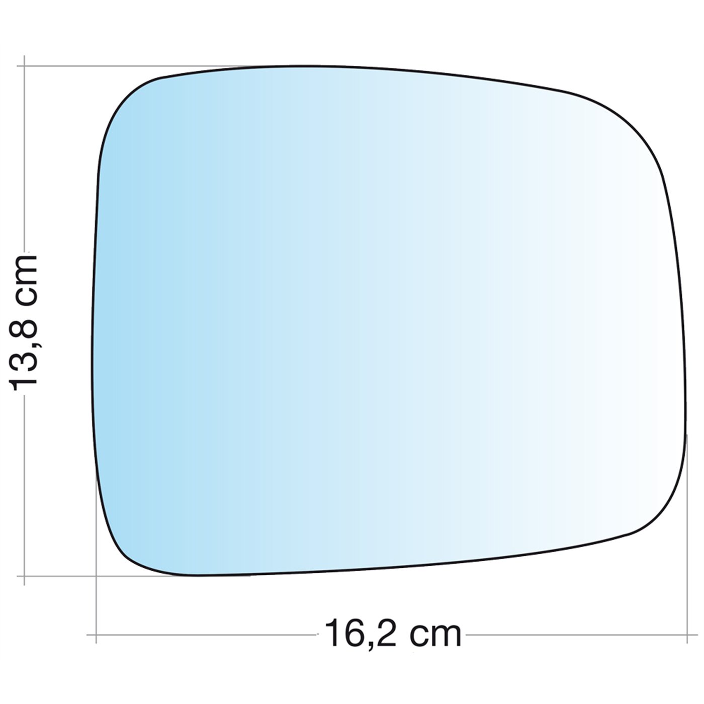 SPECCHIO C/PIAS. DX CROM CURVO CHEROKEE 02˃08