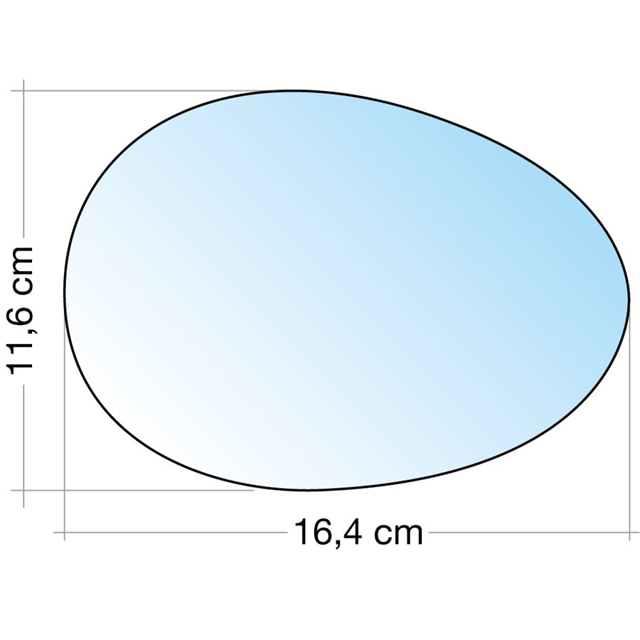 SPECCHIO C/PIASTRA DX CROM. ASF. MINI ONE-COOPER 07˃