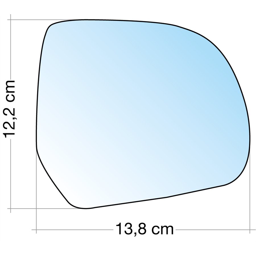 SPECCHIO C/PIASTRA DX CROM. ASF. TERM. NISSAN MICRA 10˃