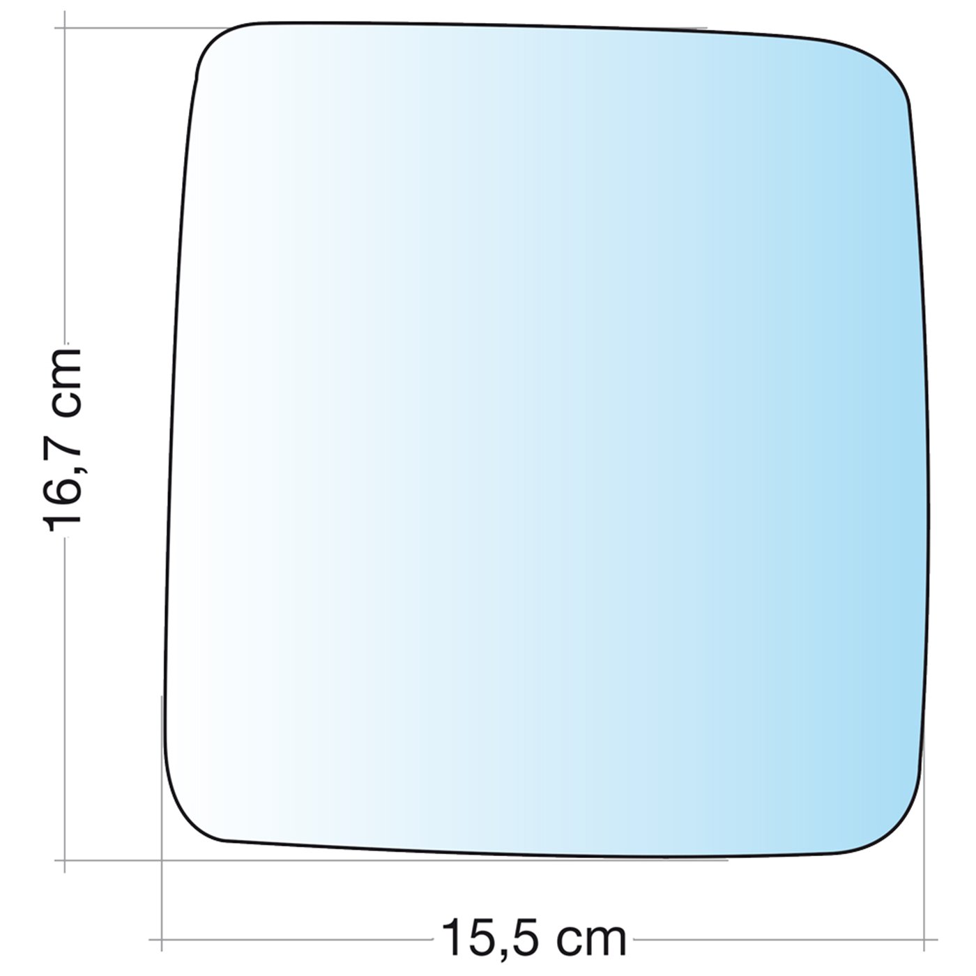 SPECCHIO C/PIAS. DX CROM TERM OPEL COMBO 02˃11