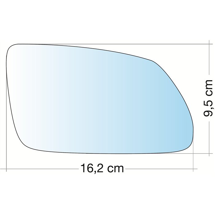 SPECCHIO C/PIASTRA DX CROM. ASF. SKODA OCTAVIA 05˃08-VW POLO 05˃09
