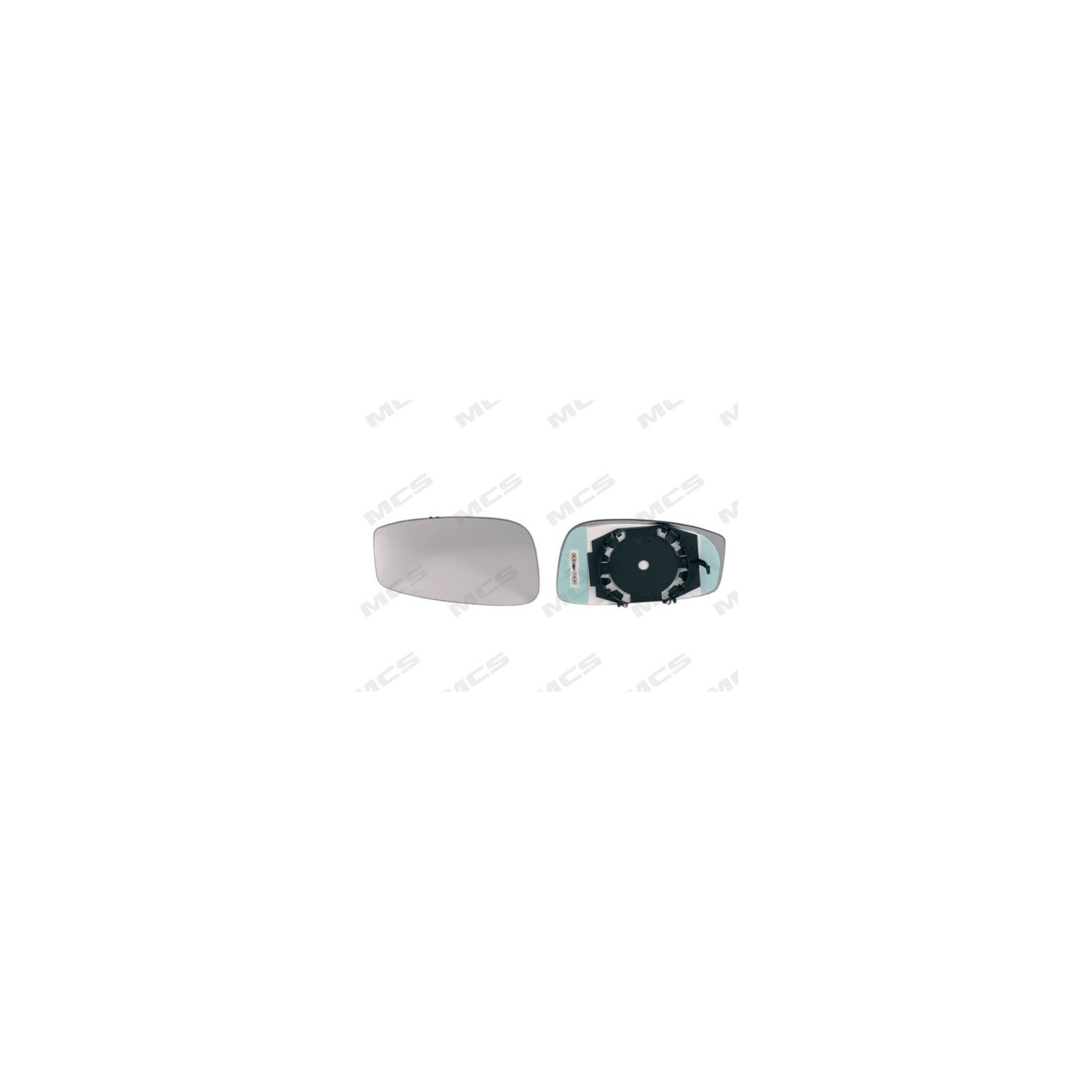PIASTRA 14087 C/SPECCHIO CURVO RISC.STIL DX