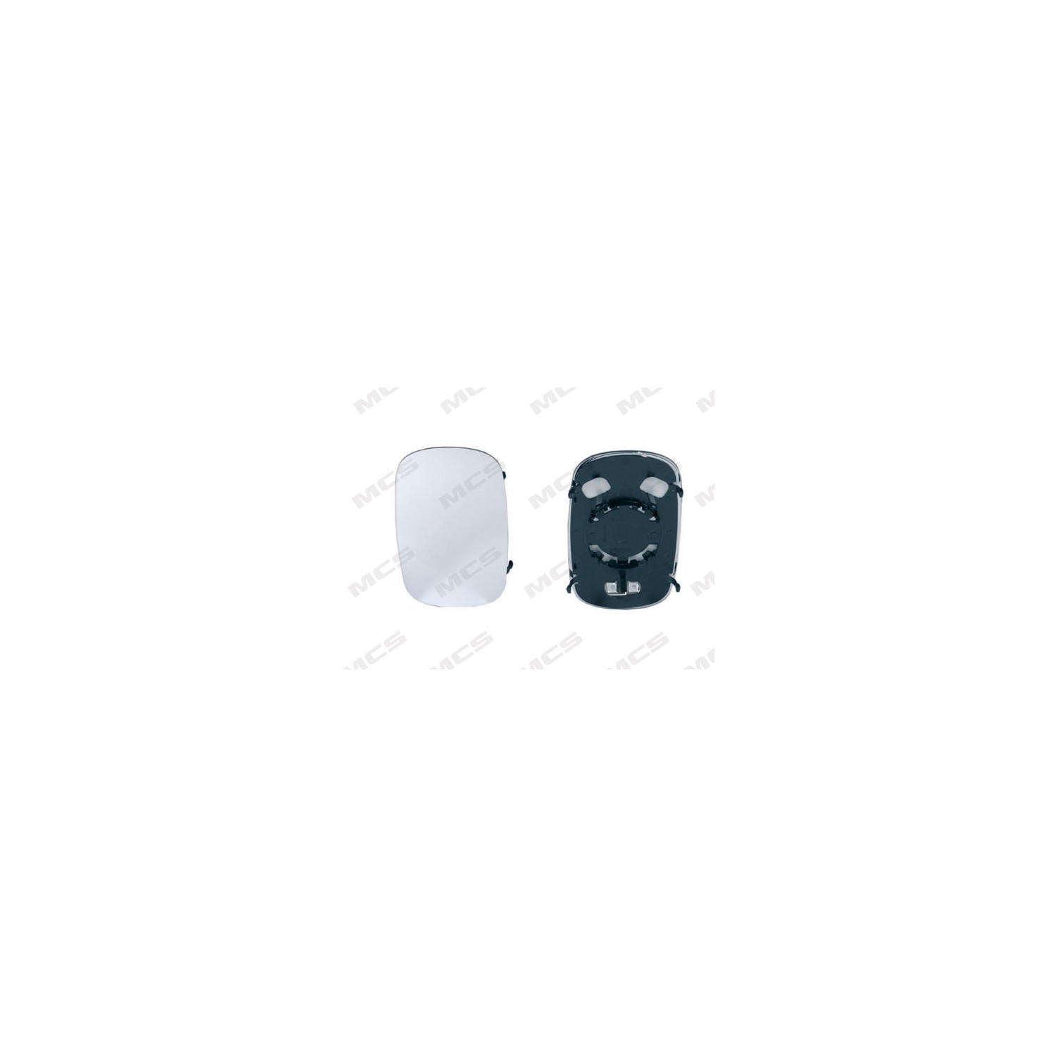 PIASTRA 14513 CON SPECCHIO CURVO RISC.DO SX/DX
