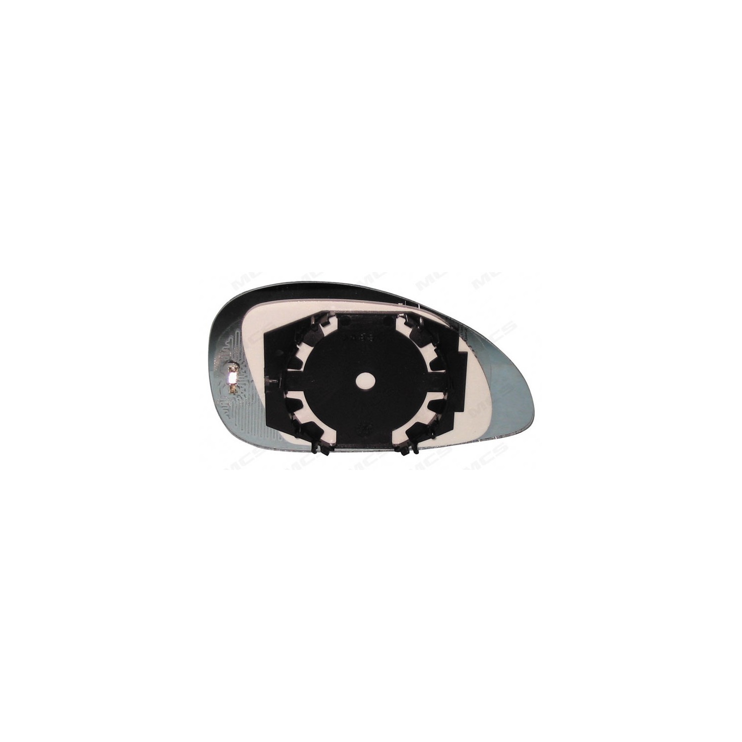 PIASTRA 14872 C/VETRO C4 AZZ.CURV.SX
