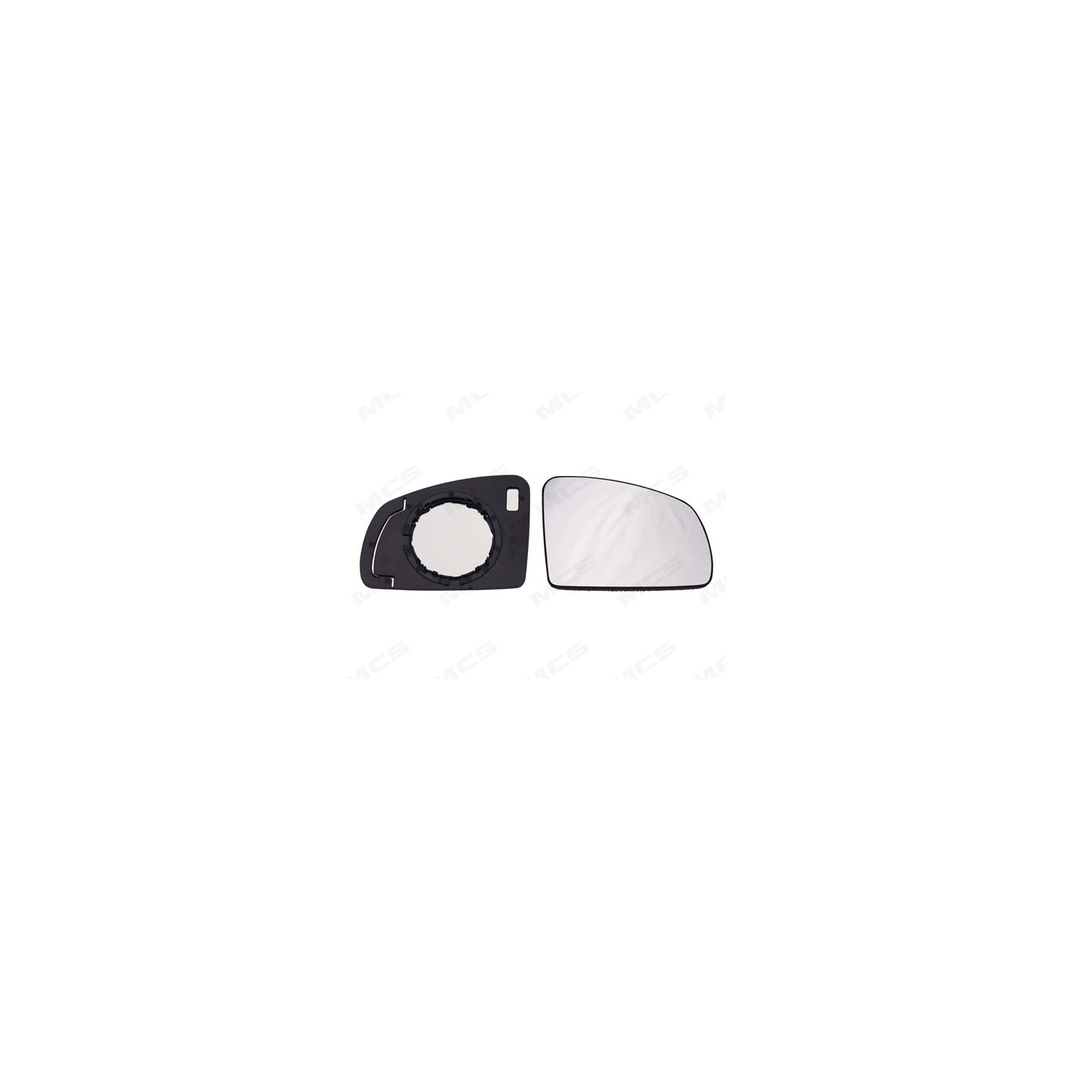 PIASTRA 14561 CON SPECCHIO CURVO OPEL ME DX