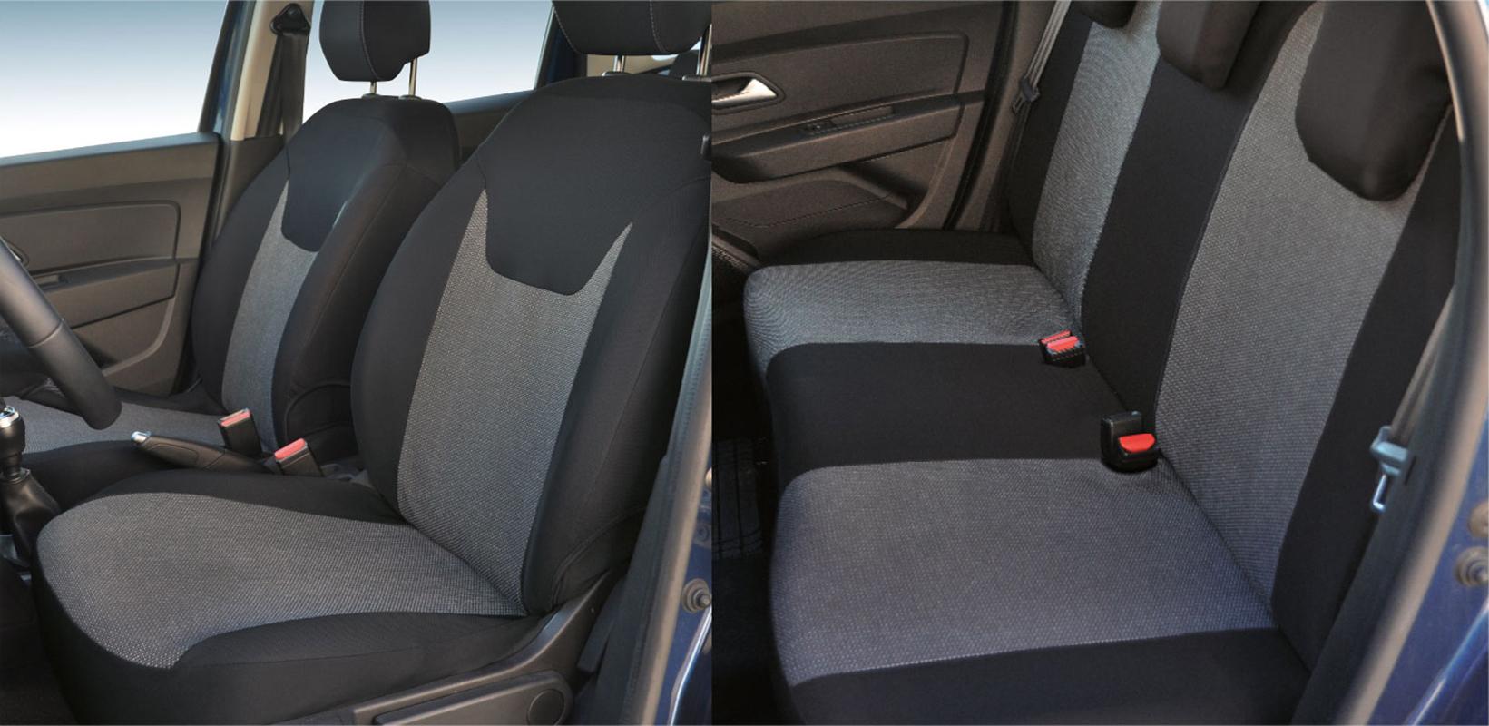 Serie Completa Coprisedili Personalizzati Jeep Renegade 14>/compass 17>, Dacia Sandero 20> Tess. Millepunti Antracite