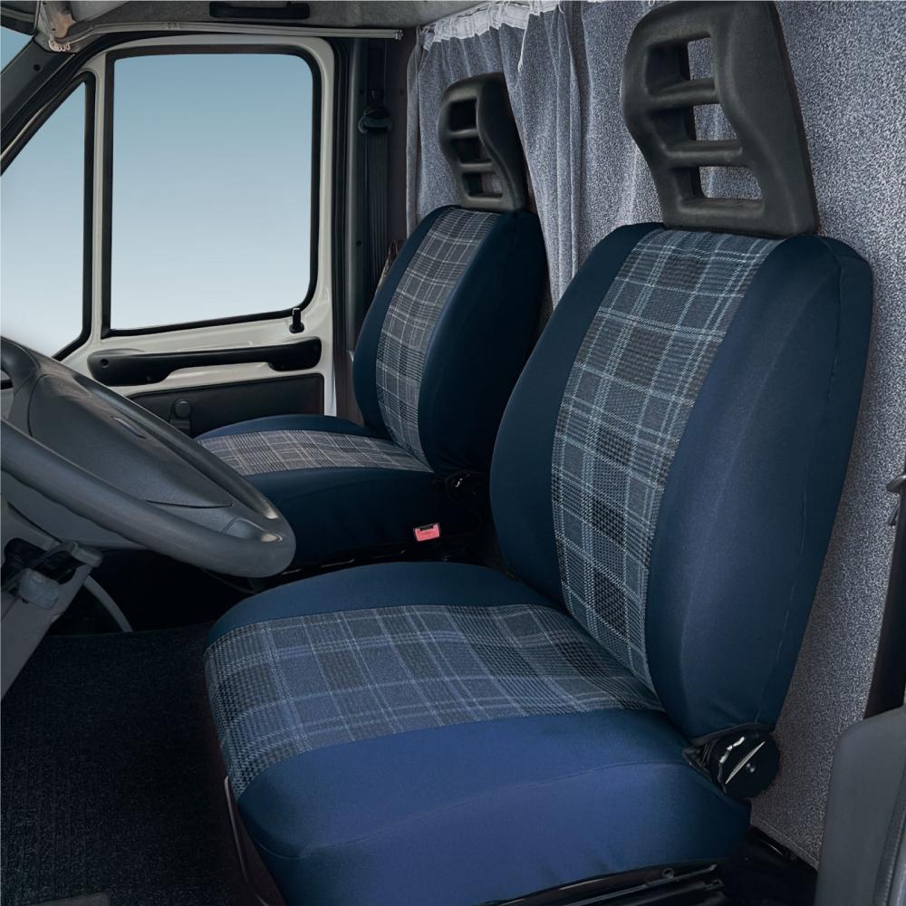 Coprisedili CORA Per DUCATO Camper – Personalizzati, Colore Piombo/antracite, Per Interni Frontali