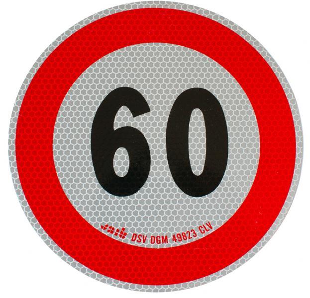 Disco Adesivo Limite Di VelocitÃ  60 km