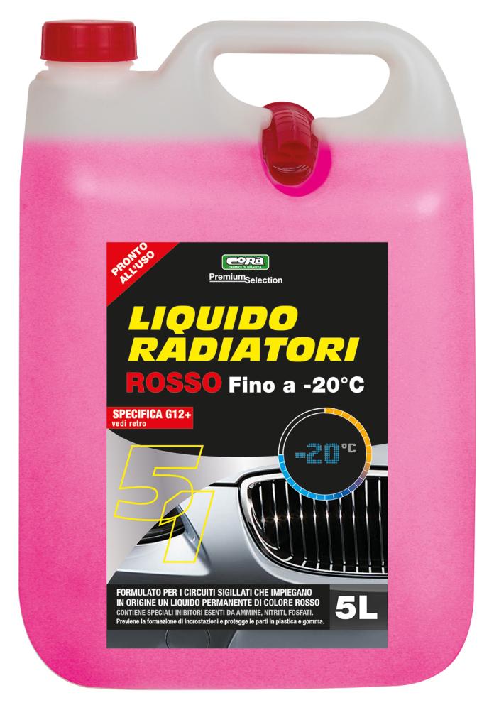 Liquido Permanente Radiatori E Circuiti Sigillati -20Â°c Rosso 5 L
